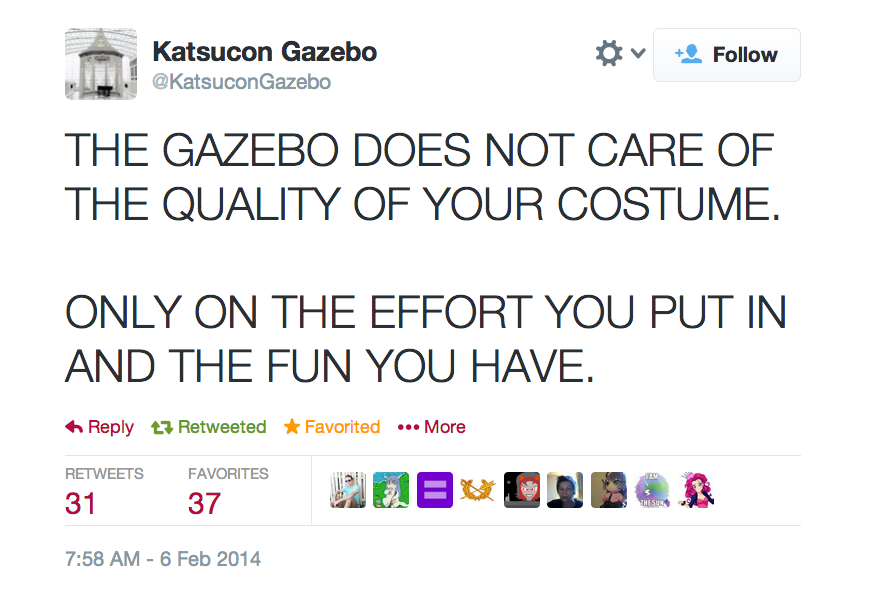 The gazebo does not care…